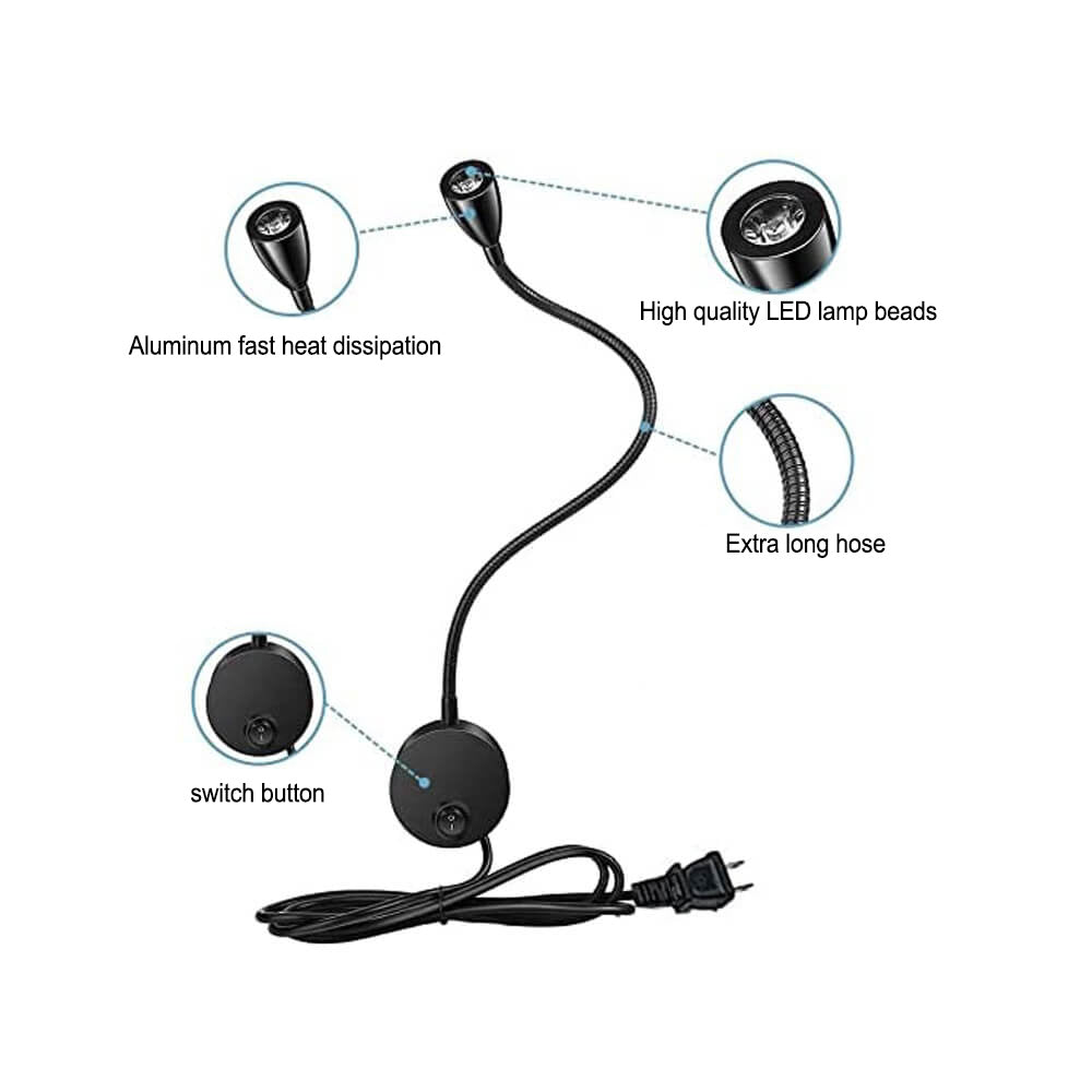 Rotatable LED Hose Spotlight Wall Sconce