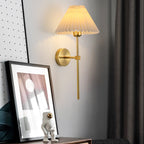 Modern Pleated Fabric Wall Sconce