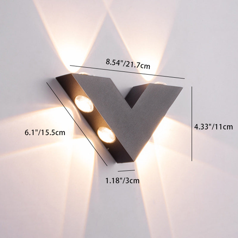 Premium V-Shaped Triangle LED Wall Sconce Lamp - Modern