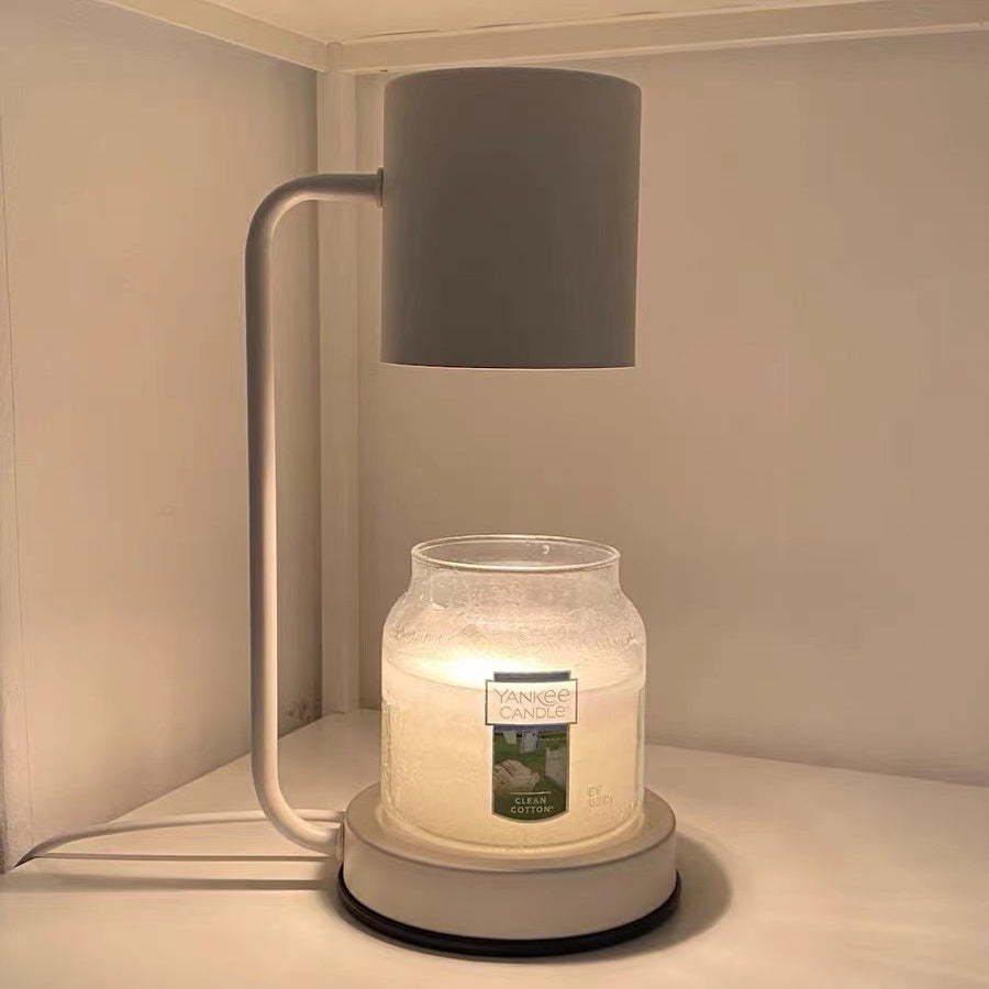 Nordic Iron Cylinder Table Lamp with Melting Wax Shade - 1 Light for Study