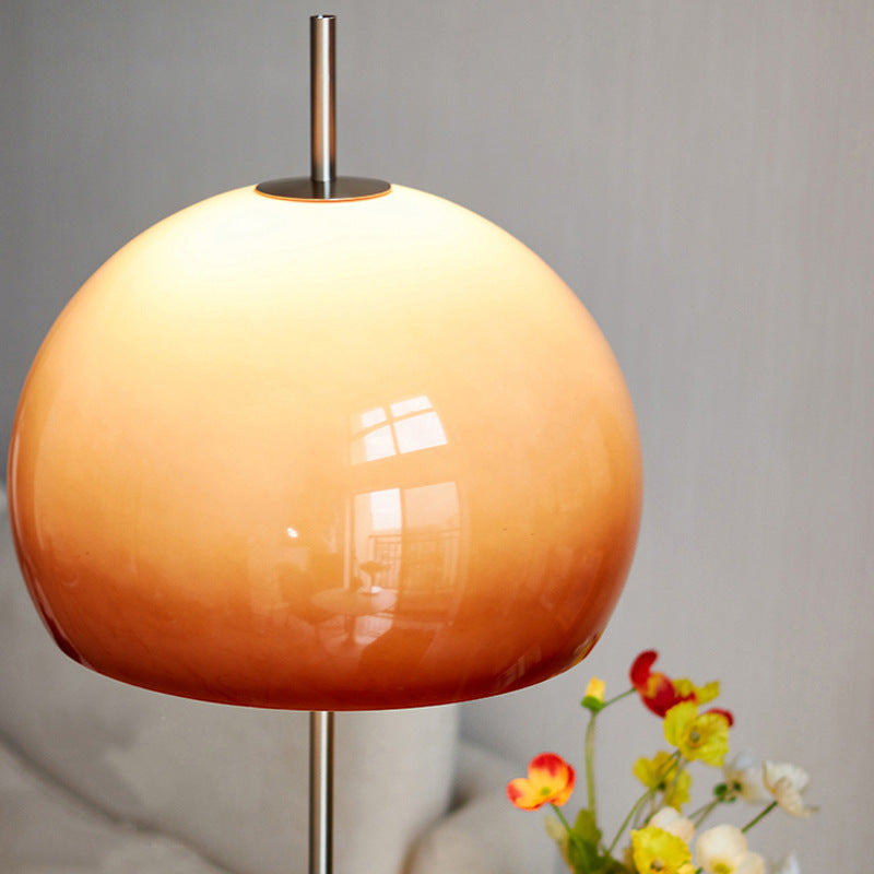 Modern Retro Mushroom Glass 2-Light Floor Lamp
