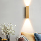 Brushed Aluminum Rectangular LED Sconce