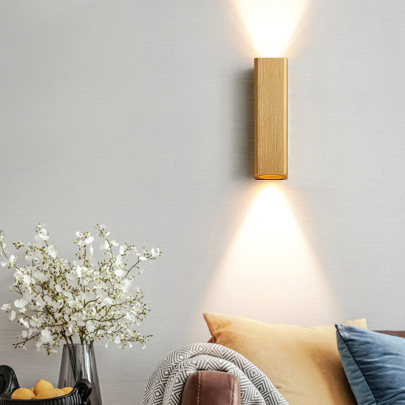 Brushed Aluminum Rectangular LED Sconce