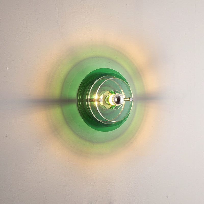 Colorful Flying Saucer Wall Sconce