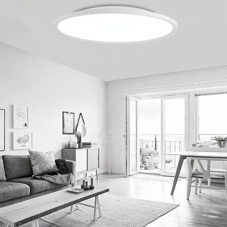 Contemporary Round Acrylic LED Flush Mount Ceiling Light