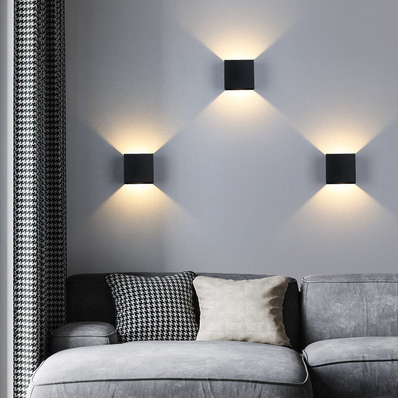 Square Aluminum LED Wall Sconce