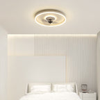 Minimalist Round Invisible LED Ceiling Fan Light