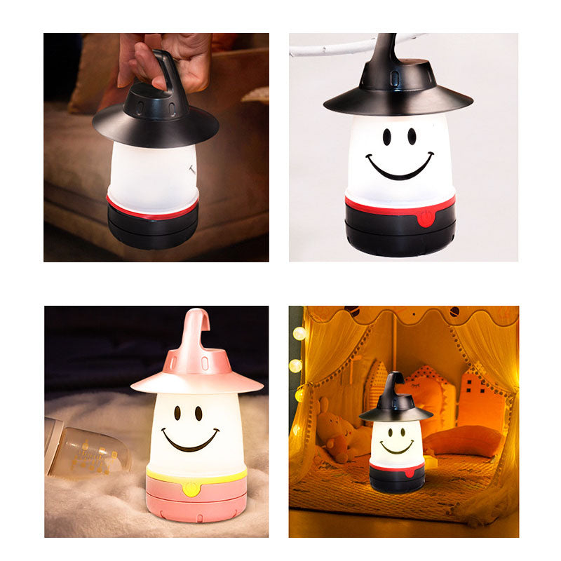 Premium LED Smiley Lantern for Outdoor Camping and Home Decor