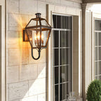 Premium Waterproof Iron 3-Light Outdoor Wall Lantern