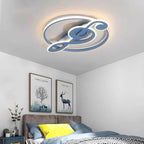 Nordic LED Ceiling Light with Music Notes Design
