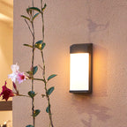 Industrial Solar Frosted Glass Outdoor Light