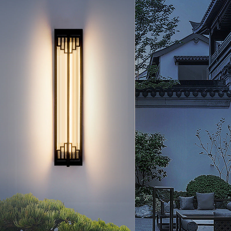 Waterproof Rectangular Stainless Steel LED Wall Sconce