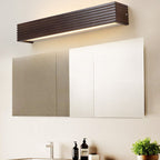 Striped Wood LED Vanity Sconce
