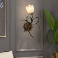 Glass Flower Wall Sconce
