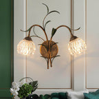 Glass Flower Wall Sconce