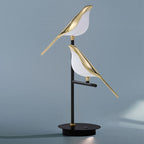 Nordic Minimalist LED Table Lamp - Magpie Bird Design