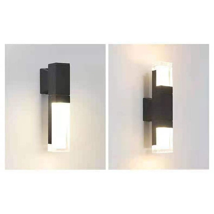 Modern Waterproof Rectangular LED Wall Sconce