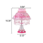 Elegant European Glass Table Lamp - 1-Light Wedding Design