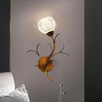 Glass Flower Wall Sconce