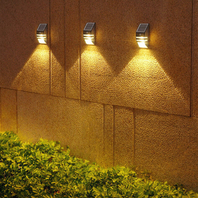 Premium Solar-Powered Stainless Steel Garden Wall Sconce