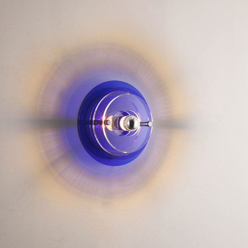 Colorful Flying Saucer Wall Sconce