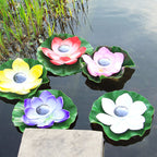 Premium Waterproof Solar LED Floating Lotus Flower Light