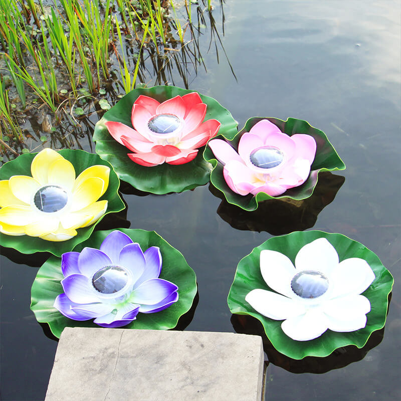Premium Waterproof Solar LED Floating Lotus Flower Light