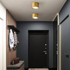 Contemporary Brass LED Flush Mount Ceiling Spotlight