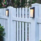Industrial Solar Frosted Glass Outdoor Light