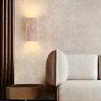 Travertine Semicircle LED Sconce