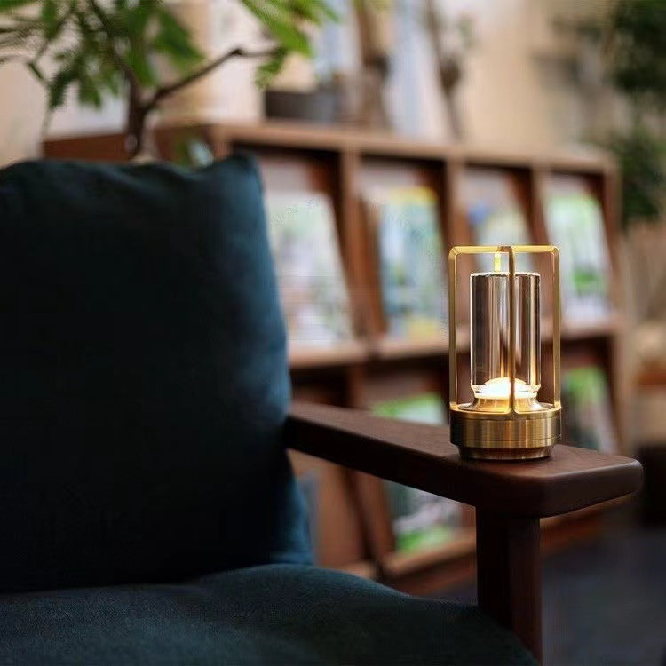 Nordic Vintage USB Rechargeable Aluminum Acrylic Table Lamp