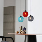 Premium Nordic Minimalist Round Glass Pendant Light - 1-Light