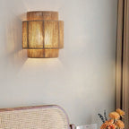 Japanese Rope-Woven 1-Light Wall Sconce