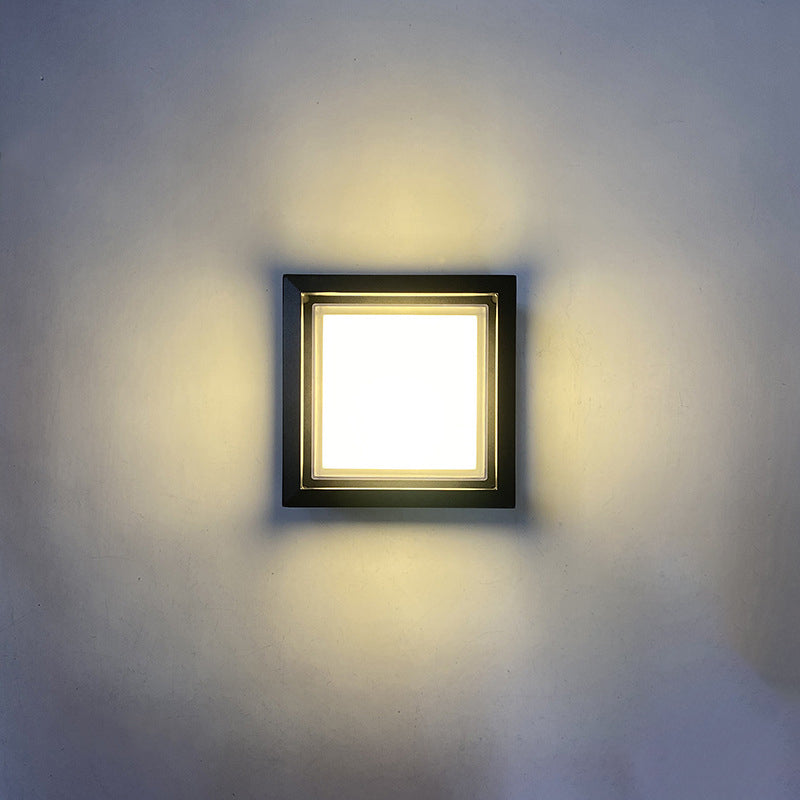 Premium Waterproof Square LED Outdoor Wall Sconce - Modern