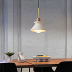 White Cement Tapered Pendant