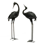 Modern Iron Crane LED Solar Waterproof Outdoor Landscape