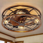 Industrial 4-Light Iron Ceiling Fan