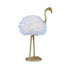 Nordic Goose Feather Flamingo Table Lamp - 1-Light Design for Bedside