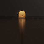 Plaster LED Recessed Wall Sconce