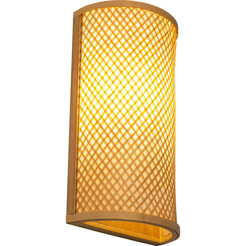 Bamboo Semicircle 2-Light Sconce