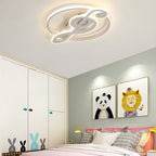 Nordic LED Ceiling Light with Music Notes Design