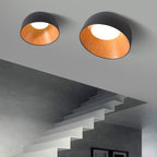 Modern Wooden Bowl LED Flush Mount Ceiling Light