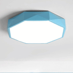 Diamond Geometry LED Flush Mount