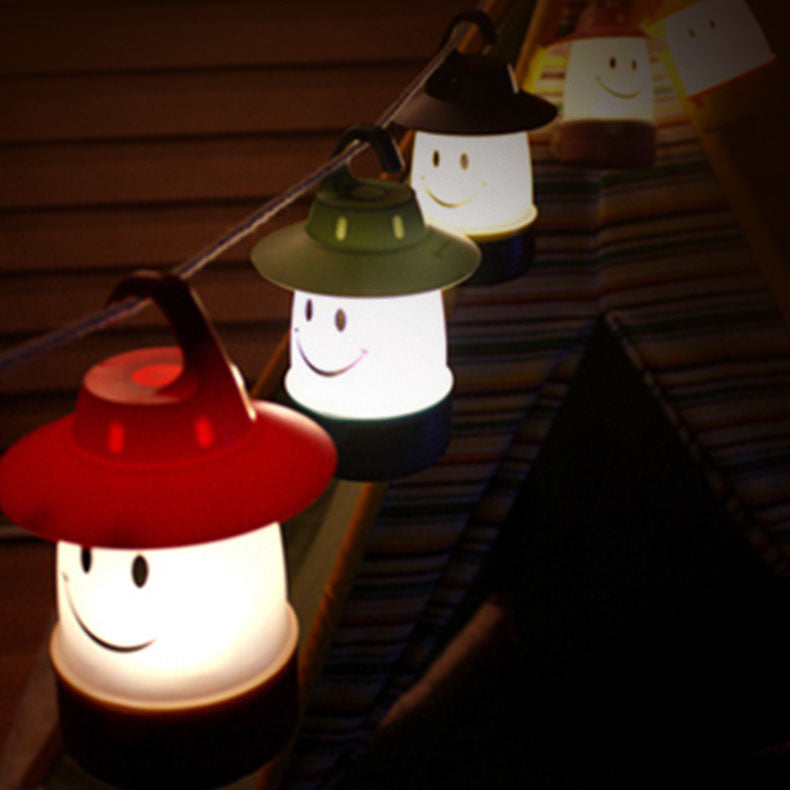 Premium LED Smiley Lantern for Outdoor Camping and Home Decor