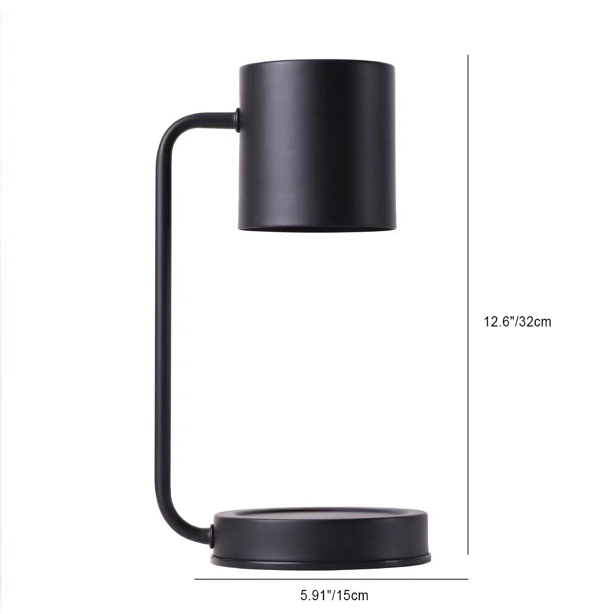Nordic Iron Cylinder Table Lamp with Melting Wax Shade - 1 Light for Study