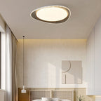 Contemporary Wood Grain Pebble LED Flush Mount Ceiling