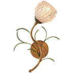 Glass Flower Wall Sconce