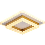 Nordic Acrylic LED Flush Mount Ceiling Light - Square & Circle Design