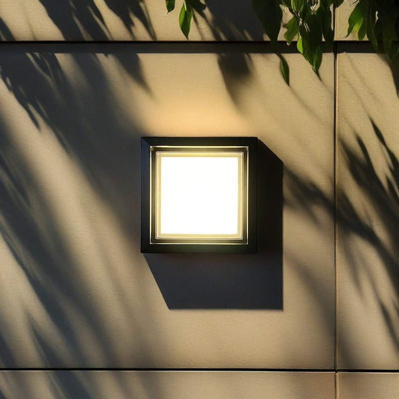 Premium Waterproof Square LED Outdoor Wall Sconce - Modern