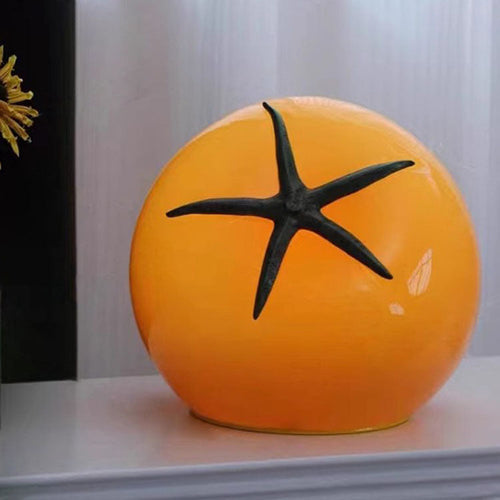 Art Deco Resin Tomato USB LED Table Lamp